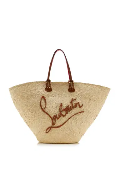 Christian Louboutin Cabata Large Raffia Basket Bag | Thumbnail 1 Christian Louboutin Cabata Large Raffia Basket Bag | Thumbnail 1