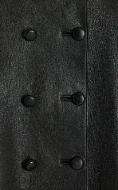 Prada Double-Breasted Leather Jacket | Thumbnail 3 Prada Double-Breasted Leather Jacket | Thumbnail 3