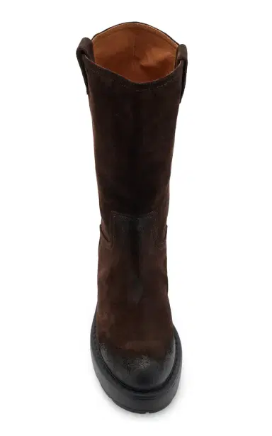 Miu Miu Suede Knee Boots | Thumbnail 3 Miu Miu Suede Knee Boots | Thumbnail 3