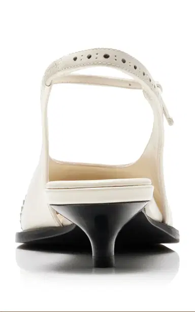 Miu Miu Brogue Leather Mary Jane Slingback Pumps | Thumbnail 6