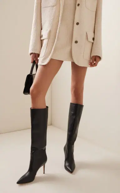 Gianvito Rossi Hansen Leather Knee Boots - Black | Thumbnail 2 Gianvito Rossi Hansen Leather Knee Boots - Black | Thumbnail 2