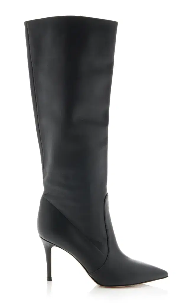 Hansen Leather Knee Boots - Black