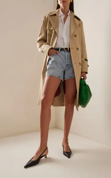 Agolde Parker Long Organic Cotton Denim Shorts | Thumbnail 2 Agolde Parker Long Organic Cotton Denim Shorts | Thumbnail 2