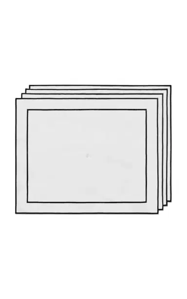 Tiffany & Co. Set-of-Four Embroidered Linen Placemats | Thumbnail 1