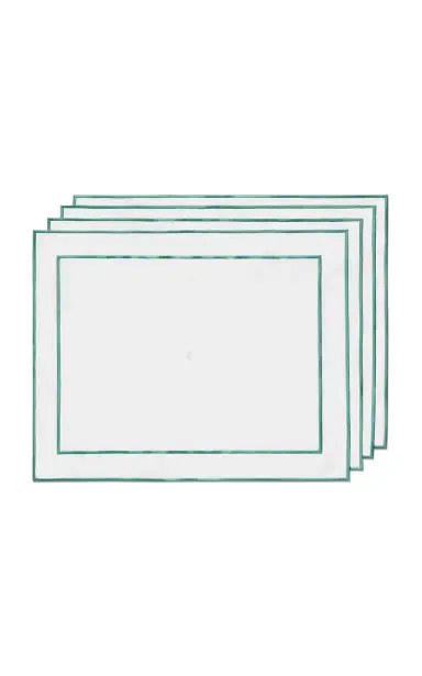 Tiffany & Co. Set-of-Four Small Embroidered Linen Placemats | Thumbnail 4 Tiffany & Co. Set-of-Four Small Embroidered Linen Placemats | Thumbnail 4
