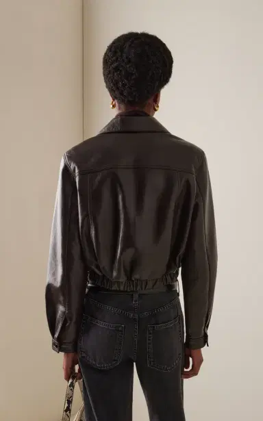 Agolde x Shoreditch Ski Club Essie Leather Jacket | Thumbnail 4 Agolde x Shoreditch Ski Club Essie Leather Jacket | Thumbnail 4