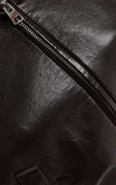 Agolde x Shoreditch Ski Club Essie Leather Jacket | Thumbnail 5