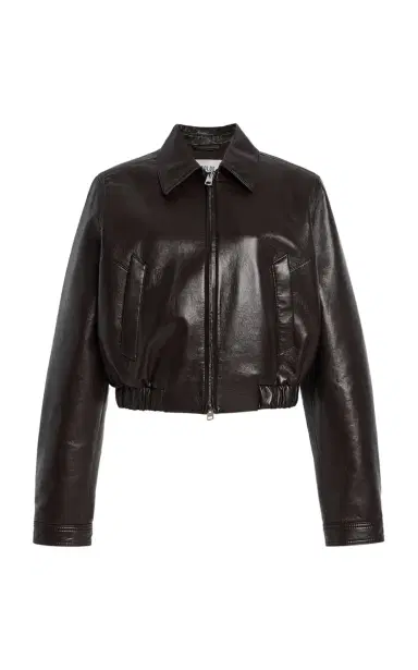 Agolde x Shoreditch Ski Club Essie Leather Jacket | Thumbnail 1 Agolde x Shoreditch Ski Club Essie Leather Jacket | Thumbnail 1