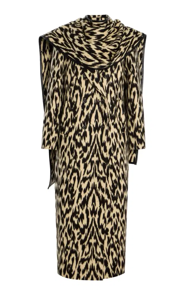 The Demi Printed Wool Coat