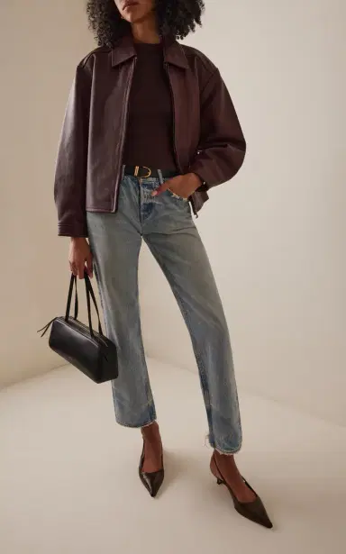 Moussy Vintage Wildwood Rigid Low-Rise Straight-Leg Jeans | Thumbnail 2