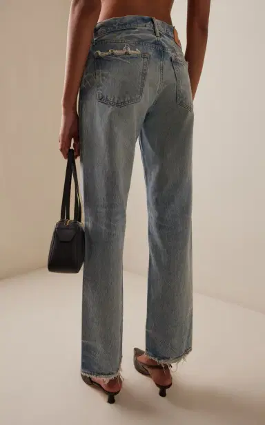 Moussy Vintage Wildwood Rigid Low-Rise Straight-Leg Jeans | Thumbnail 4