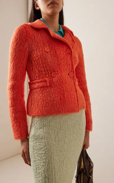 Miu Miu Tailored Mohair-Wool Jacket | Thumbnail 2 Miu Miu Tailored Mohair-Wool Jacket | Thumbnail 2