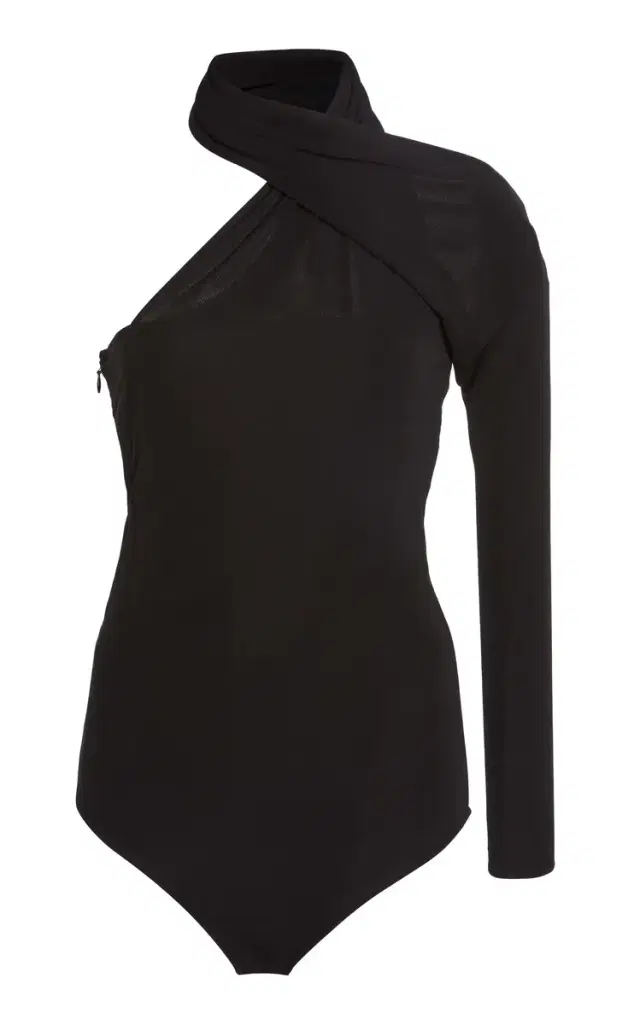 Courrèges Asymmetric Twisted Knit Bodysuit