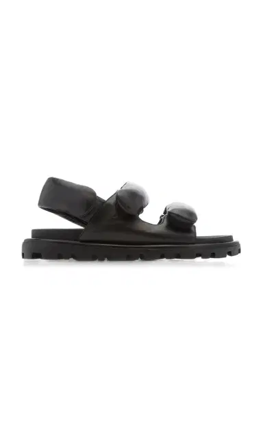 Miu Miu Lifestyle Puffy Leather Sandals | Thumbnail 7