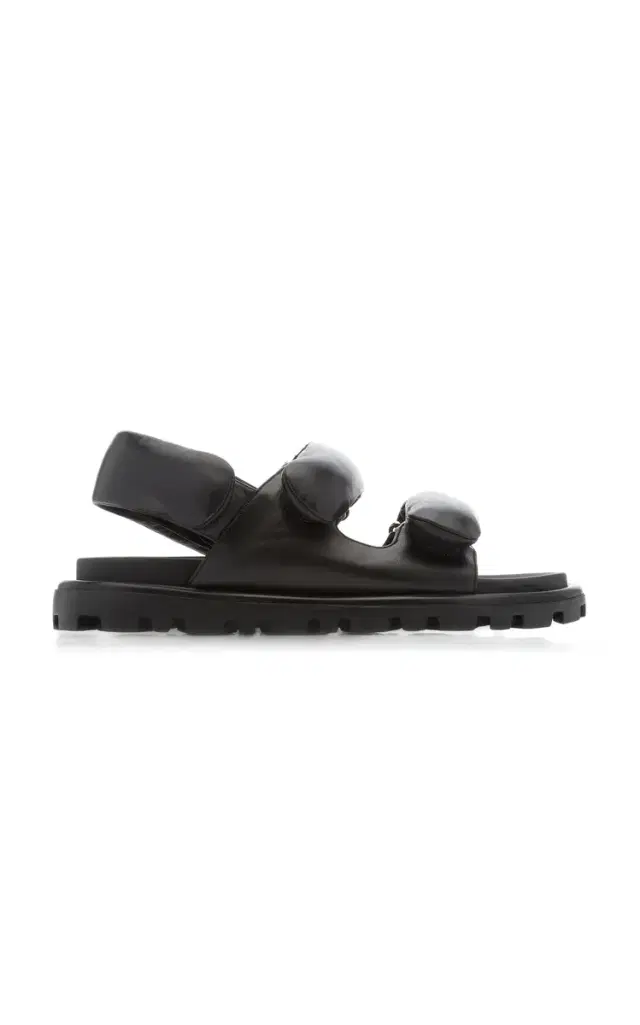 Miu Miu Lifestyle Puffy Leather Sandals