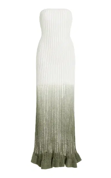 Significant Other Exclusive Amaya Ribbed-Knit Cotton-Blend Maxi Dress | Thumbnail 7