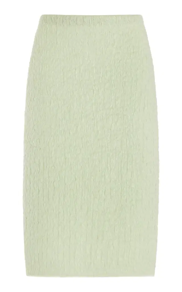 Miu Miu Mohair-Wool Midi Skirt