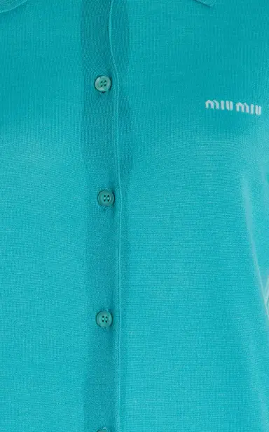 Miu Miu Cashmere-Silk Cardigan | Thumbnail 5 Miu Miu Cashmere-Silk Cardigan | Thumbnail 5