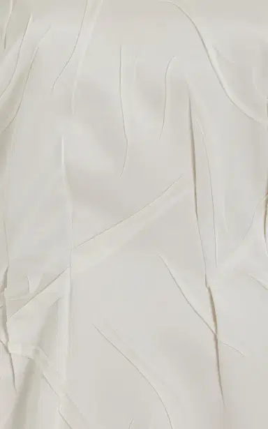 Miu Miu Crushed Silk Satin Midi Dress | Thumbnail 6
