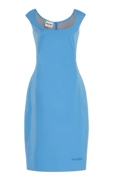 Miu Miu Cotton Poplin Midi Dress | Thumbnail 1
