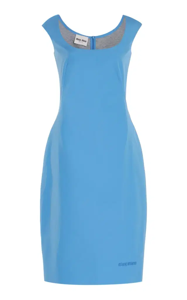 Miu Miu Cotton Poplin Midi Dress