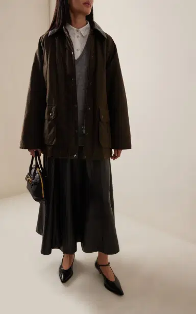 Miu Miu Padded Waxed Cotton Jacket | Thumbnail 2
