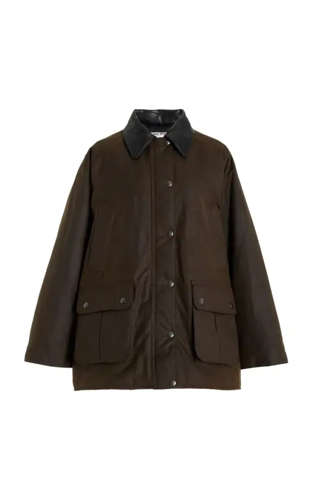 Miu Miu Padded Waxed Cotton Jacket