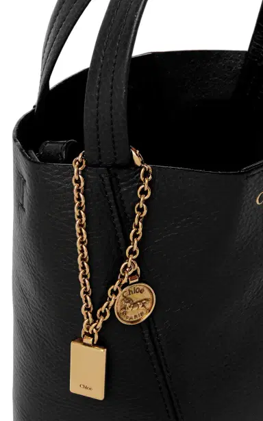 Chloé Spin Leather Tote Bag | Thumbnail 4 Chloé Spin Leather Tote Bag | Thumbnail 4
