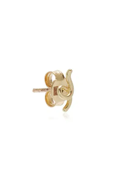 Bea Bongiasca Mini Loop Earring Single 9K Yellow Gold | Thumbnail 3 Bea Bongiasca Mini Loop Earring Single 9K Yellow Gold | Thumbnail 3