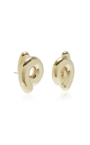 Bea Bongiasca Large Tarallo Earrings 9K Yellow Gold | Thumbnail 3 Bea Bongiasca Large Tarallo Earrings 9K Yellow Gold | Thumbnail 3