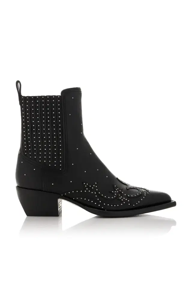 Golden Goose Debbie Beatles Studded Leather Boots