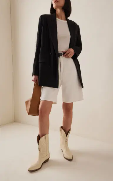 Golden Goose Wish Star Embroidered Leather Western Boots | Thumbnail 2 Golden Goose Wish Star Embroidered Leather Western Boots | Thumbnail 2