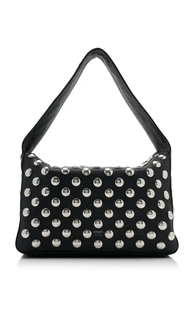 Elena Studded Leather Shoulder Bag