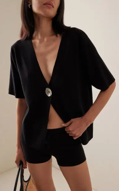 ELCE Exclusive Inka Buttoned Tencel Top | Thumbnail 2