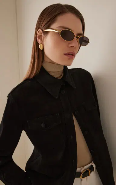 Bottega Veneta Sardine Round-Frame Metal Sunglasses | Thumbnail 3 Bottega Veneta Sardine Round-Frame Metal Sunglasses | Thumbnail 3