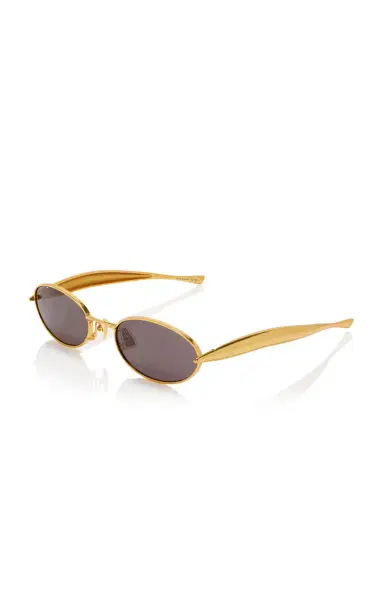 Bottega Veneta Sardine Round-Frame Metal Sunglasses | Thumbnail 4 Bottega Veneta Sardine Round-Frame Metal Sunglasses | Thumbnail 4
