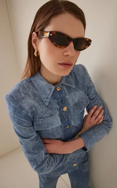 Bottega Veneta Cat-Eye Acetate Sunglasses | Thumbnail 2 Bottega Veneta Cat-Eye Acetate Sunglasses | Thumbnail 2