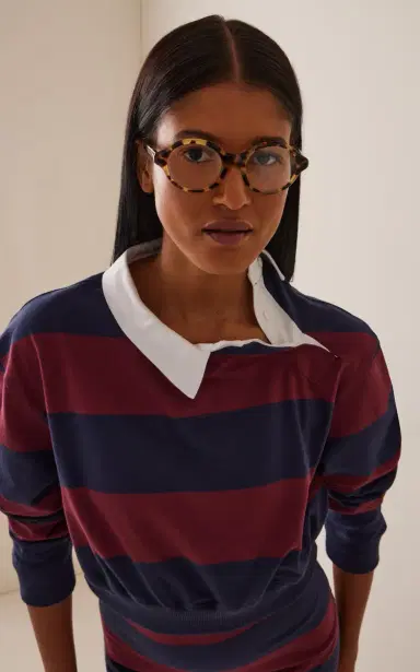 Loewe Epsilon Slim Round-Frame Acetate Glasses | Thumbnail 2