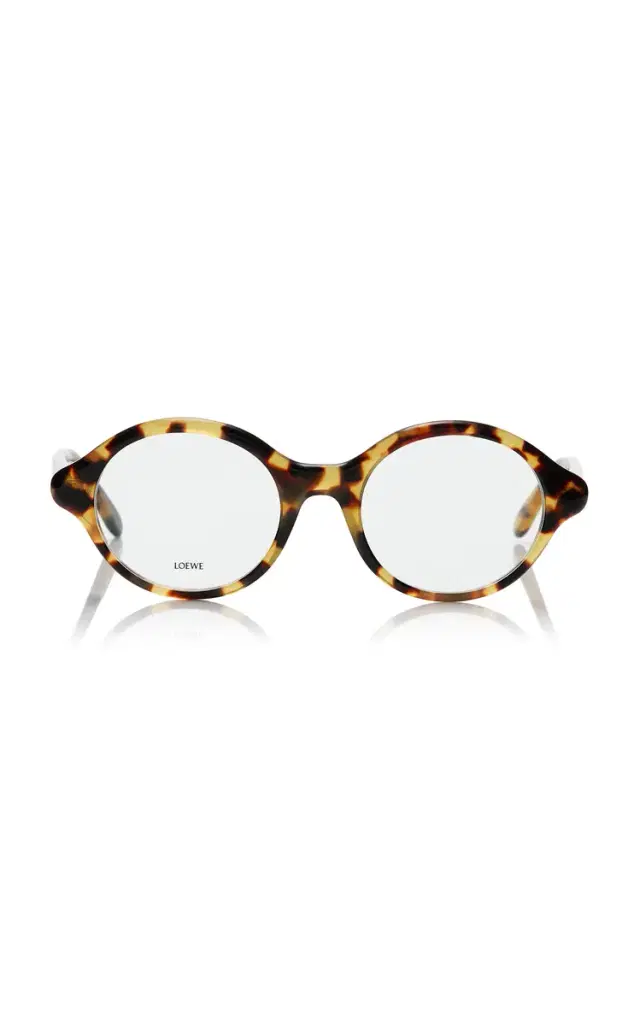 Loewe Epsilon Slim Round-Frame Acetate Glasses
