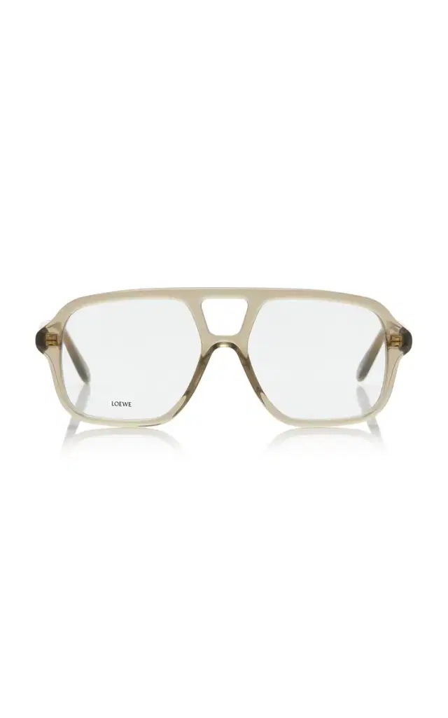 Loewe Slim Aviator-Frame Acetate Glasses