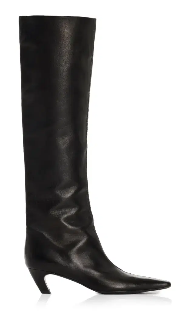 Khaite Davis Knee High Leather Boots