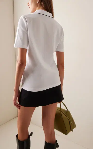 Moncler Cotton-Pique Polo Shirt | Thumbnail 4