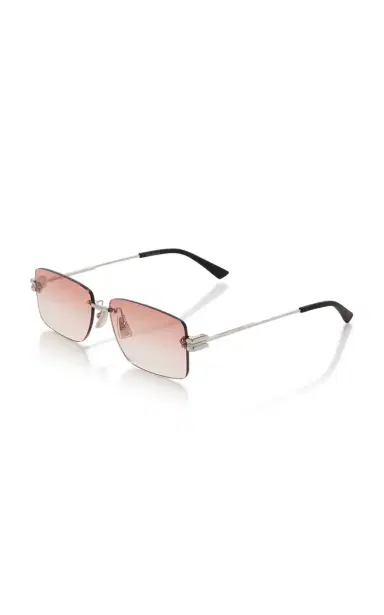 Bottega Veneta Rimless Square-Frame Metal Sunglasses | Thumbnail 3 Bottega Veneta Rimless Square-Frame Metal Sunglasses | Thumbnail 3