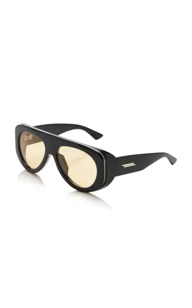 Bottega Veneta Osservatorio Pilot-Frame Acetate Sunglasses | Thumbnail 4