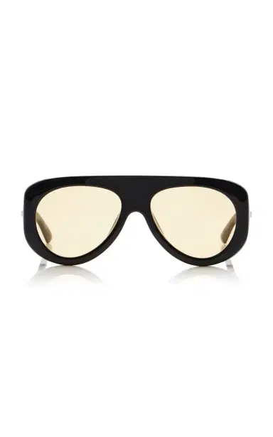 Bottega Veneta Osservatorio Pilot-Frame Acetate Sunglasses | Thumbnail 5