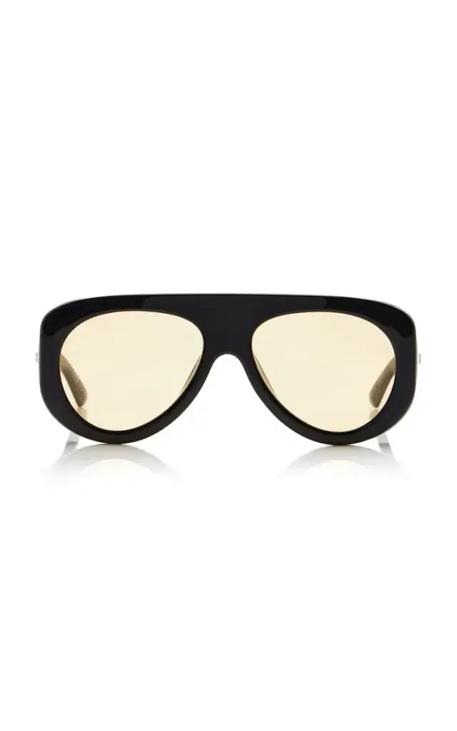 Bottega Veneta Osservatorio Pilot-Frame Acetate Sunglasses