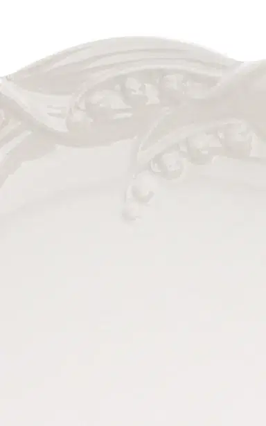 Moda Domus Set of 6 Lily of the Valley Ceramic Dinner Plates - White | Thumbnail 5