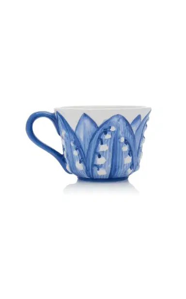 Moda Domus Set-of-Six Lily Of The Valley Ceramic Breakfast Cup and Saucer | Thumbnail 5 Moda Domus Set-of-Six Lily Of The Valley Ceramic Breakfast Cup and Saucer | Thumbnail 5