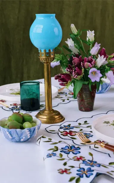 Moda Domus Set-of-Six Lily Of The Valley Ceramic Cereal Bowls - Green | Thumbnail 2
