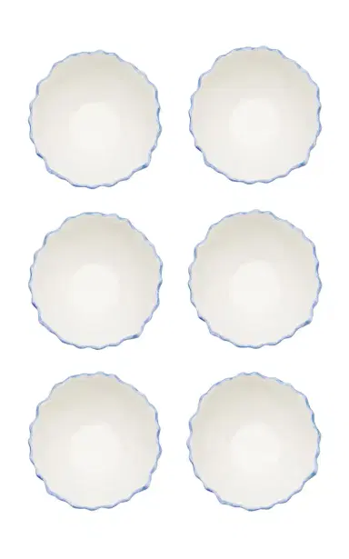Moda Domus Set-of-Six Lily Of The Valley Ceramic Cereal Bowls - Green | Thumbnail 13